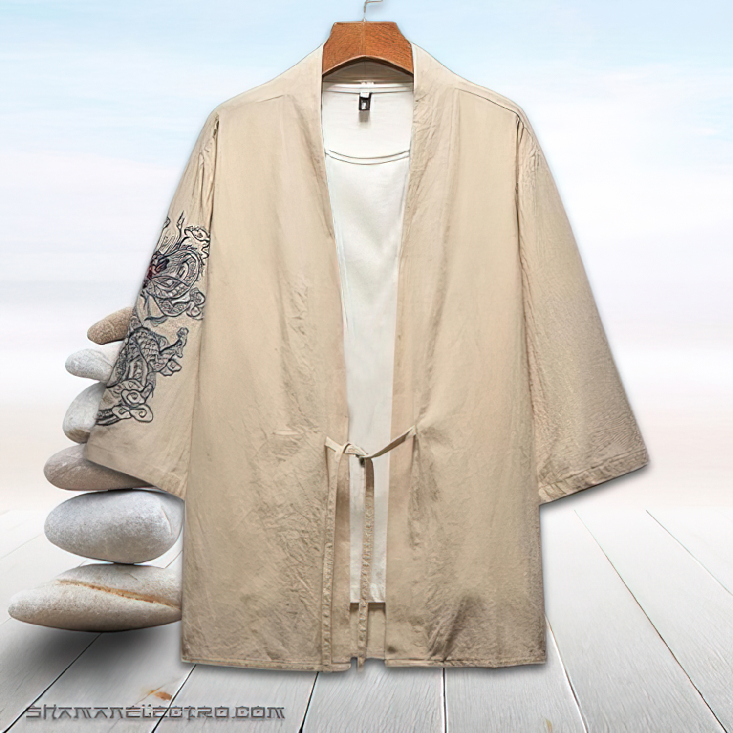 Khaki Kimono Shirt