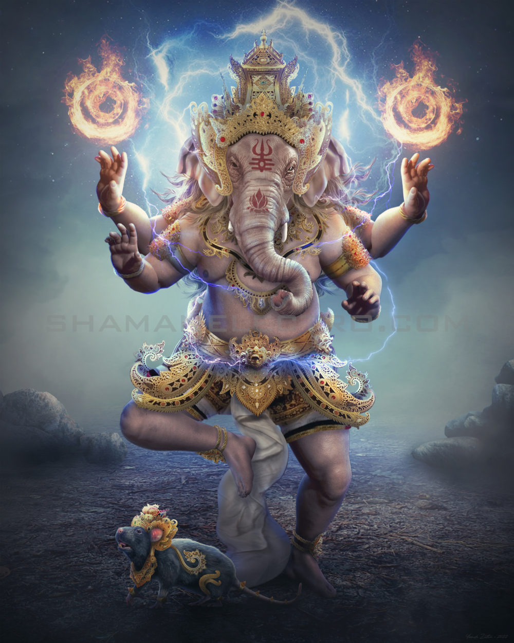 Ganesha Cetak Canvas 48 cm x 60 cm copy