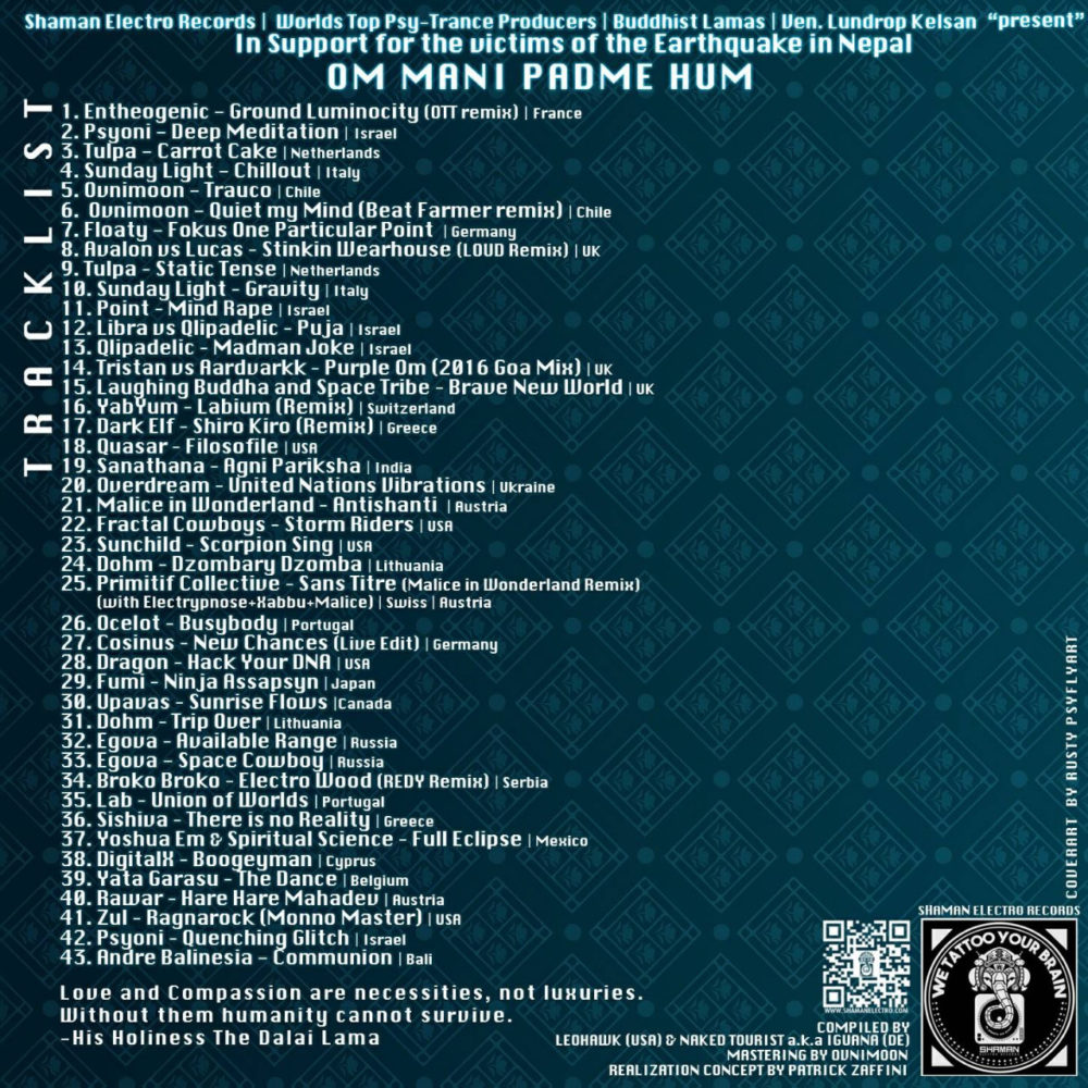 Back Cover Om mani Padme Hum Back Cover Om mani Padme Hum