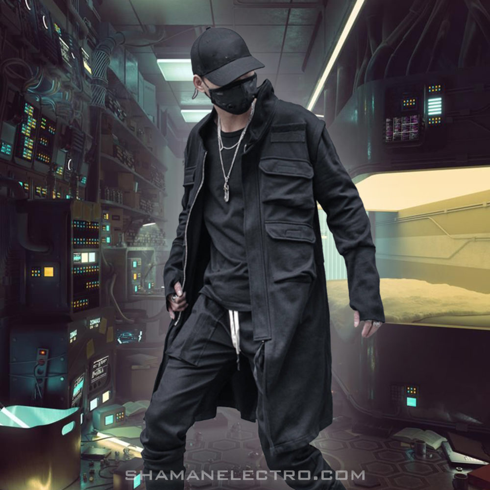 Pocket Cargo Jacket Back Detail Model 03 Pocket Cargo Jacket Back Detail Model 03