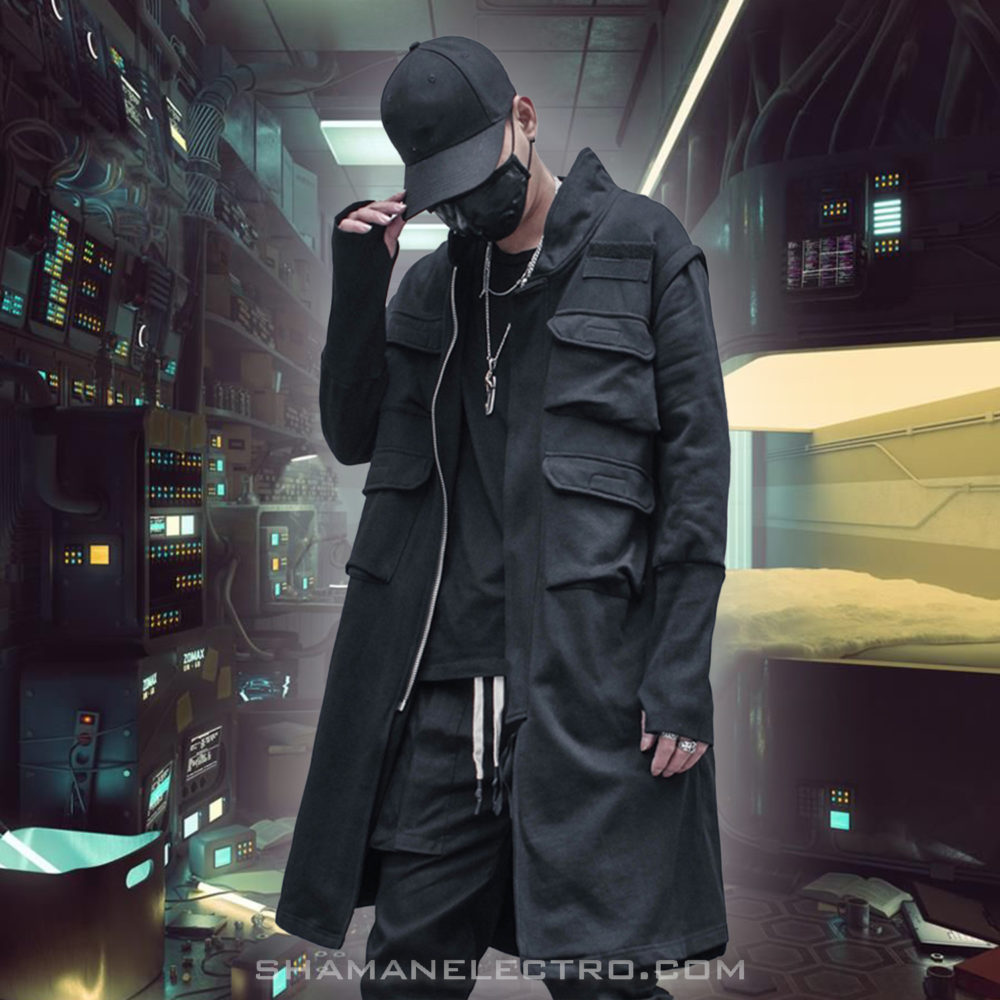 Pocket Cargo Jacket Back Detail Model 05 Pocket Cargo Jacket Back Detail Model 05