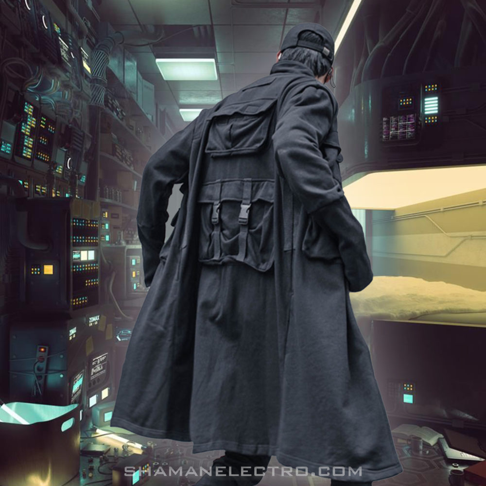 Pocket Cargo Jacket Back Detail Model Pocket Cargo Jacket Back Detail Model