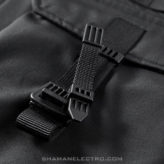 Techwear Black Hooded Jacket Detail 11